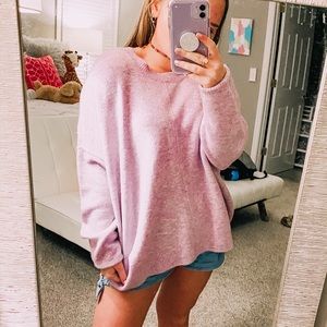 comfy lavender light sweater🌸⭐️